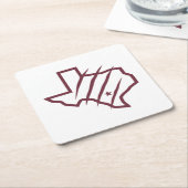Texas A&M University - San Antonio | Staat Logo Kartonnen Onderzetters (Schuin)