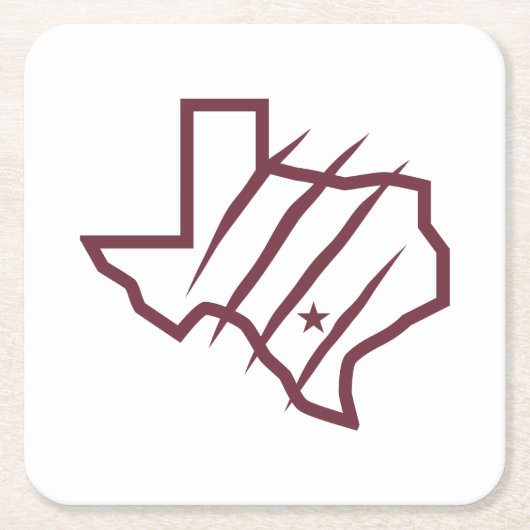 Texas A&M University - San Antonio | Staat Logo Kartonnen Onderzetters (Voorkant)