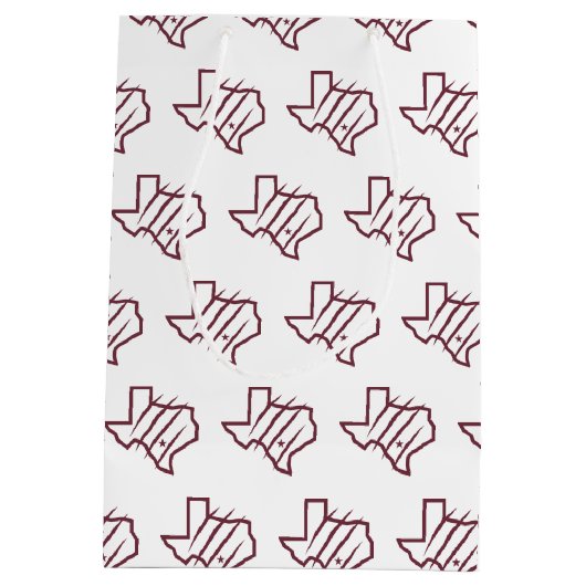 Texas A&M University - San Antonio | Staat Logo Medium Cadeauzakje (Achterkant)