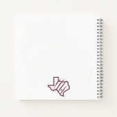 Texas A&M University - San Antonio | Staat Logo Notitieboek (Achterkant)