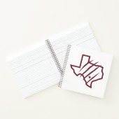 Texas A&M University - San Antonio | Staat Logo Notitieboek (Binnen)
