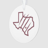 Texas A&M University - San Antonio | Staat Logo Ornament (voorkant)