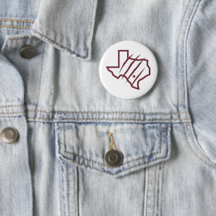 Texas A&M University - San Antonio Staat Logo Ronde Button 5,7 Cm