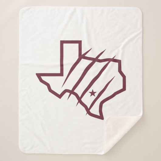 Texas A&M University - San Antonio | Staat Logo Sherpa Deken (Voorkant)