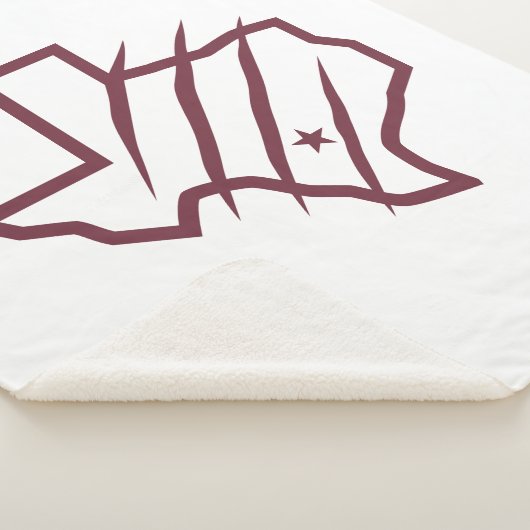 Texas A&M University - San Antonio | Staat Logo Sherpa Deken (3/4)