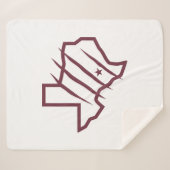 Texas A&M University - San Antonio | Staat Logo Sherpa Deken (Voorkant (horizontaal))