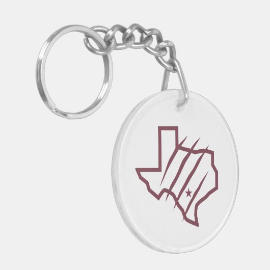Texas A&M University - San Antonio | Staat Logo Sleutelhanger (Voorkant Links)