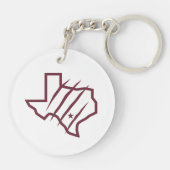 Texas A&M University - San Antonio | Staat Logo Sleutelhanger (Achterkant)