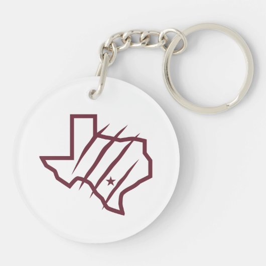 Texas A&M University - San Antonio | Staat Logo Sleutelhanger (Achterkant)