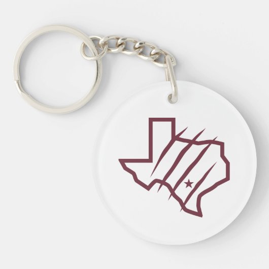 Texas A&M University - San Antonio | Staat Logo Sleutelhanger (Voorkant)