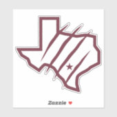 Texas A&M University - San Antonio | Staat Logo Sticker (Vel)