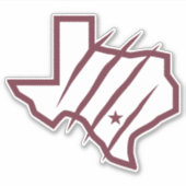 Texas A&M University - San Antonio | Staat Logo Sticker (Voorkant)