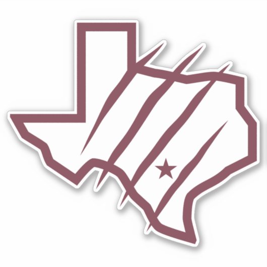 Texas A&M University - San Antonio | Staat Logo Sticker (Voorkant)
