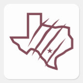 Texas A&M University - San Antonio | Staat Logo Vierkante Sticker (Voorkant)