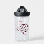 Texas A&M University - San Antonio | Staat Logo Waterfles (Voorkant)