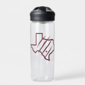 Texas A&M University - San Antonio | Staat Logo Waterfles (Voorkant)