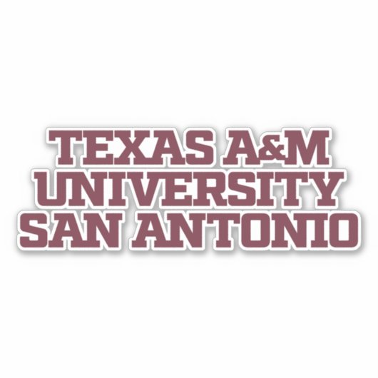 Texas A&M University - San Antonio Sticker (Voorkant)