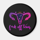 Texas Abortion Ban Celestial Uterus Protest Magneet (Voorkant)
