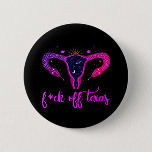 Texas Abortion Ban Celestial Uterus Protest Ronde Button 5,7 Cm