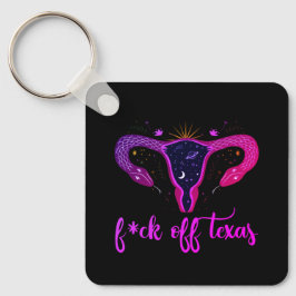Texas Abortion Ban Celestial Uterus Protest Sleutelhanger