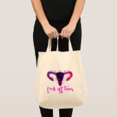 Texas Abortion Ban Celestial Uterus Protest Tote Bag (Voorkant (product))