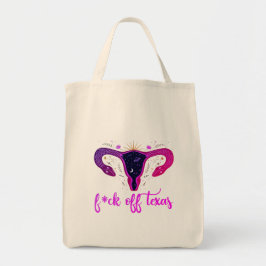 Texas Abortion Ban Celestial Uterus Protest Tote Bag