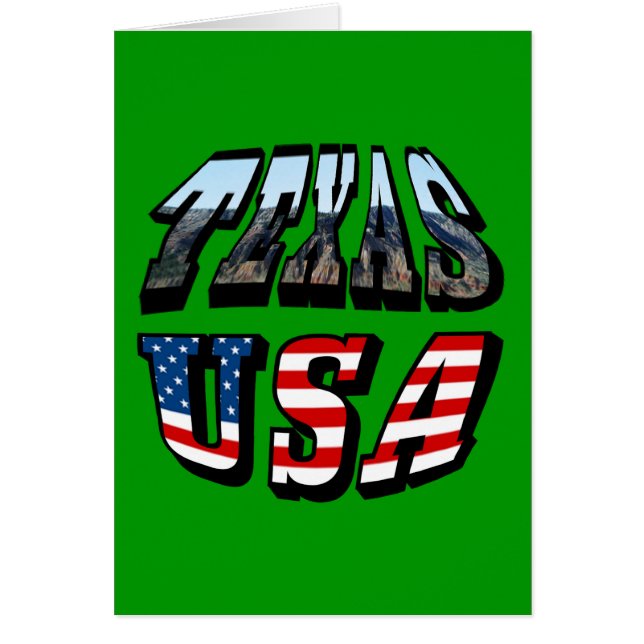 Texas Afbeelding- en vlaggentekst (Voorkant)