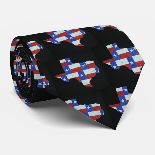 Texas Afbeelding Stropdas (Opgerold)