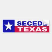 Texas afscheiding bumpersticker (Voorkant)