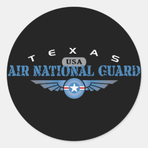 Texas Air National Guard Ronde Sticker