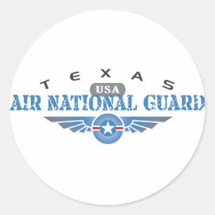 Texas Air National Guard Ronde Sticker