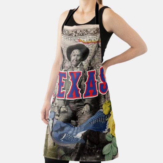 Texas All-Over Print Apron Schort (Insitu)