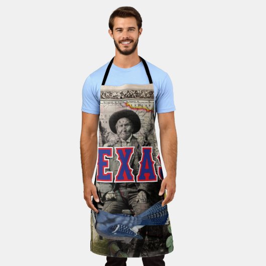 Texas All-Over Print Apron Schort (Gedragen)