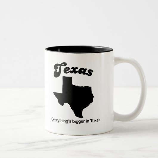 Texas - Alles is groter Tweekleurige Koffiemok (Rechts)