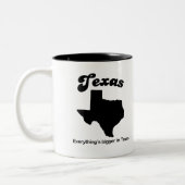 Texas - Alles is groter Tweekleurige Koffiemok (Links)