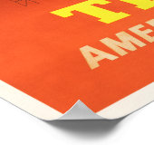 TEXAS AMERICA Austin Longhorns  Airlines Poster (Hoek)