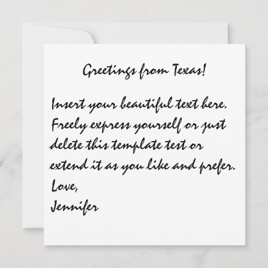 Texas American staat op een kaart en nuttige infor (Achterkant)