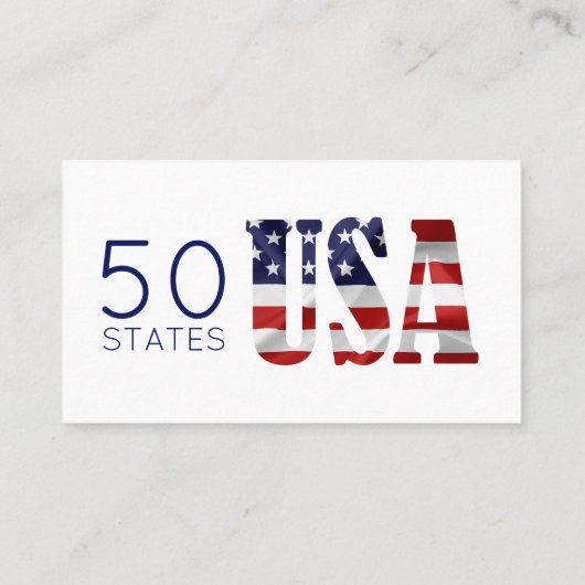 Texas American staat op een kaart en nuttige infor Visitekaartje (Achterkant)