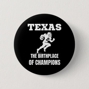 Texas Amerikaans Football Champion Legends Spelers Ronde Button 5,7 Cm