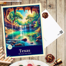 Texas | Anime Style Cel Shaded Briefkaart