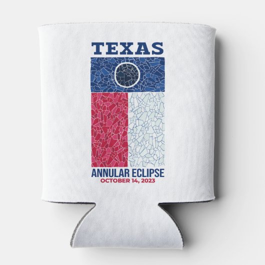 Texas Annular Eclipse Koelbox Blikjeskoeler (Achterkant)
