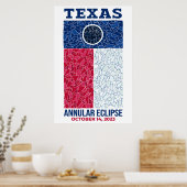 Texas Annular Eclipse Poster (Keuken)