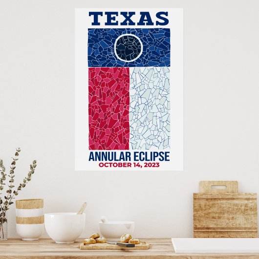 Texas Annular Eclipse Poster (Keuken)