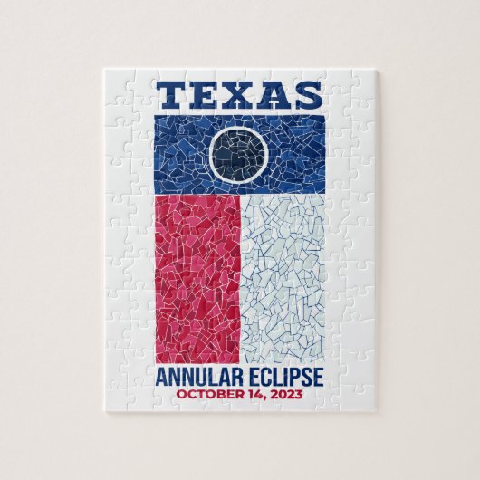 Texas Annular Eclipse Puzzle Legpuzzel (Verticaal)