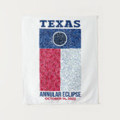 Texas Annular Eclipse Tapestry Wandkleed (Voorkant)