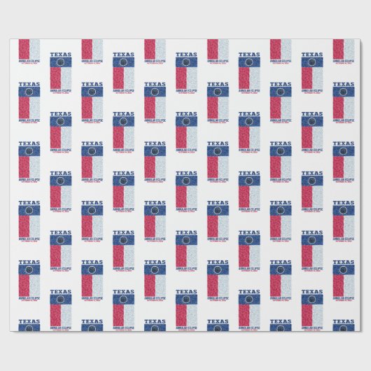 Texas Annular Eclipse Wrapping Paper Cadeaupapier (Vlak)