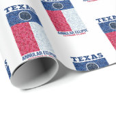 Texas Annular Eclipse Wrapping Paper Cadeaupapier (Rol Hoek)