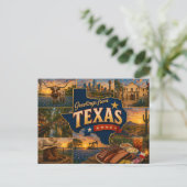 Texas ansichtkaart briefkaart (Staand voorkant)
