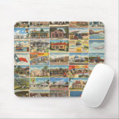 Texas Antiek Briefkaart Mousepad Muismat (Met muis)