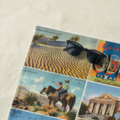 Texas Antiek Briefkaart strandlaken (In situ)